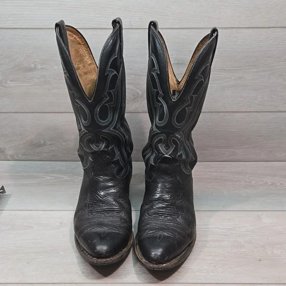 Nocona Mens Leather Western boots shoes sz 8 EE